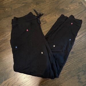 RAILS Oakland Sweatpants Star Embroidery size small Black